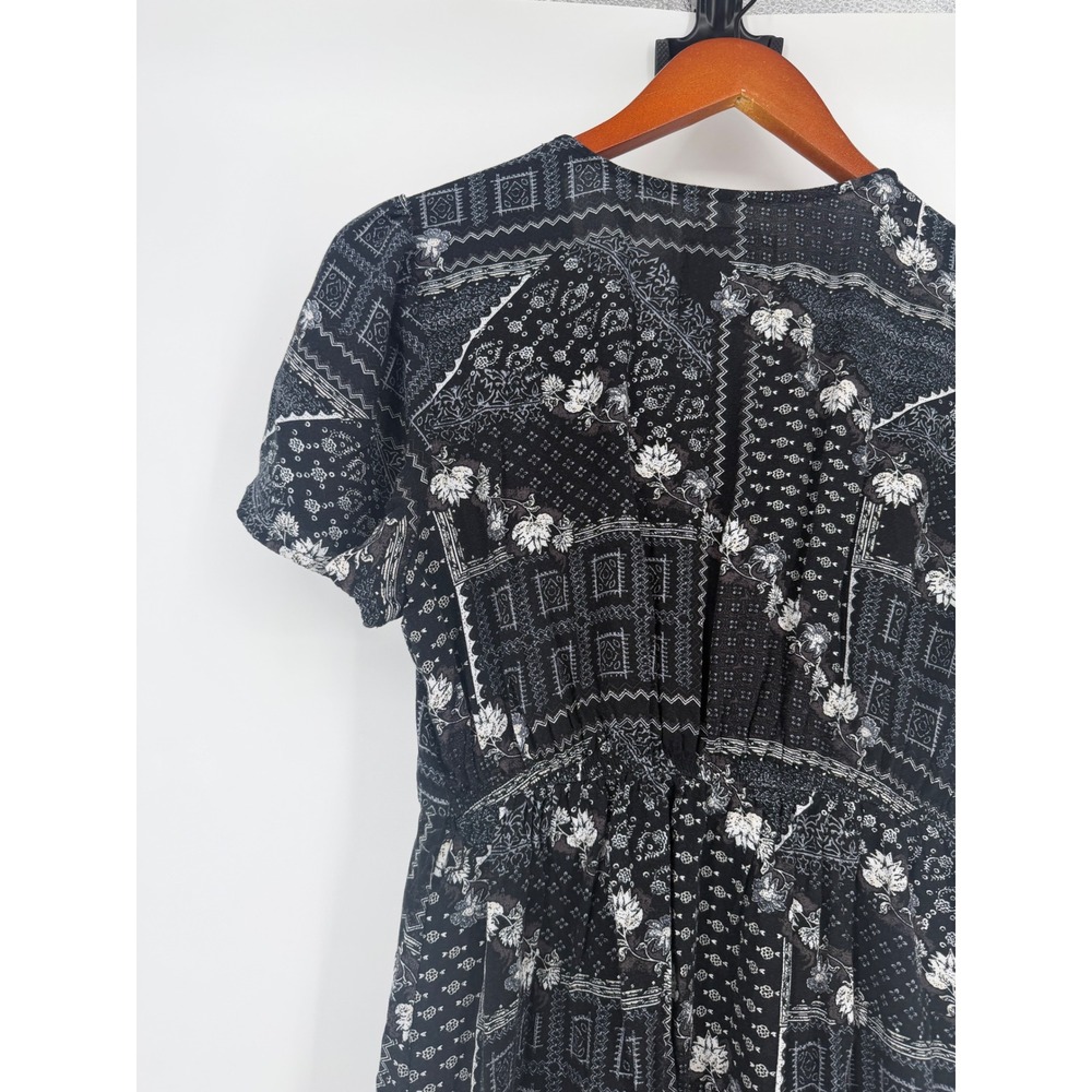 SO Juniors Dress Small Y2K Boho Whimsigoth Patchwork Retro Paisley Festival - Picture 9 of 12